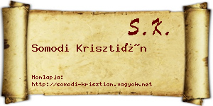 Somodi Krisztián névjegykártya